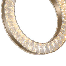 Jonah Iron & Crystal LED 6 Light Pendant